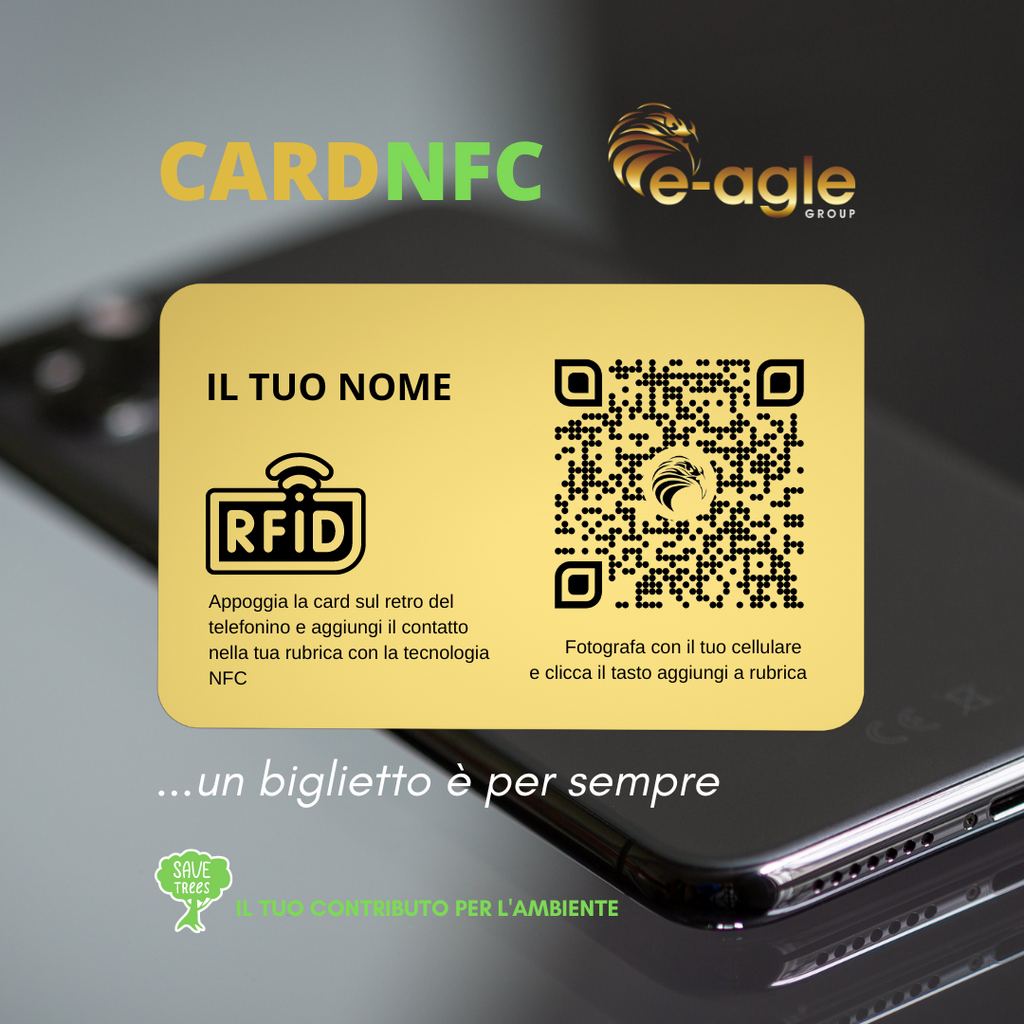 Biglietto da Visita NFC - La rivoluzione Ecologica Made in Italy 